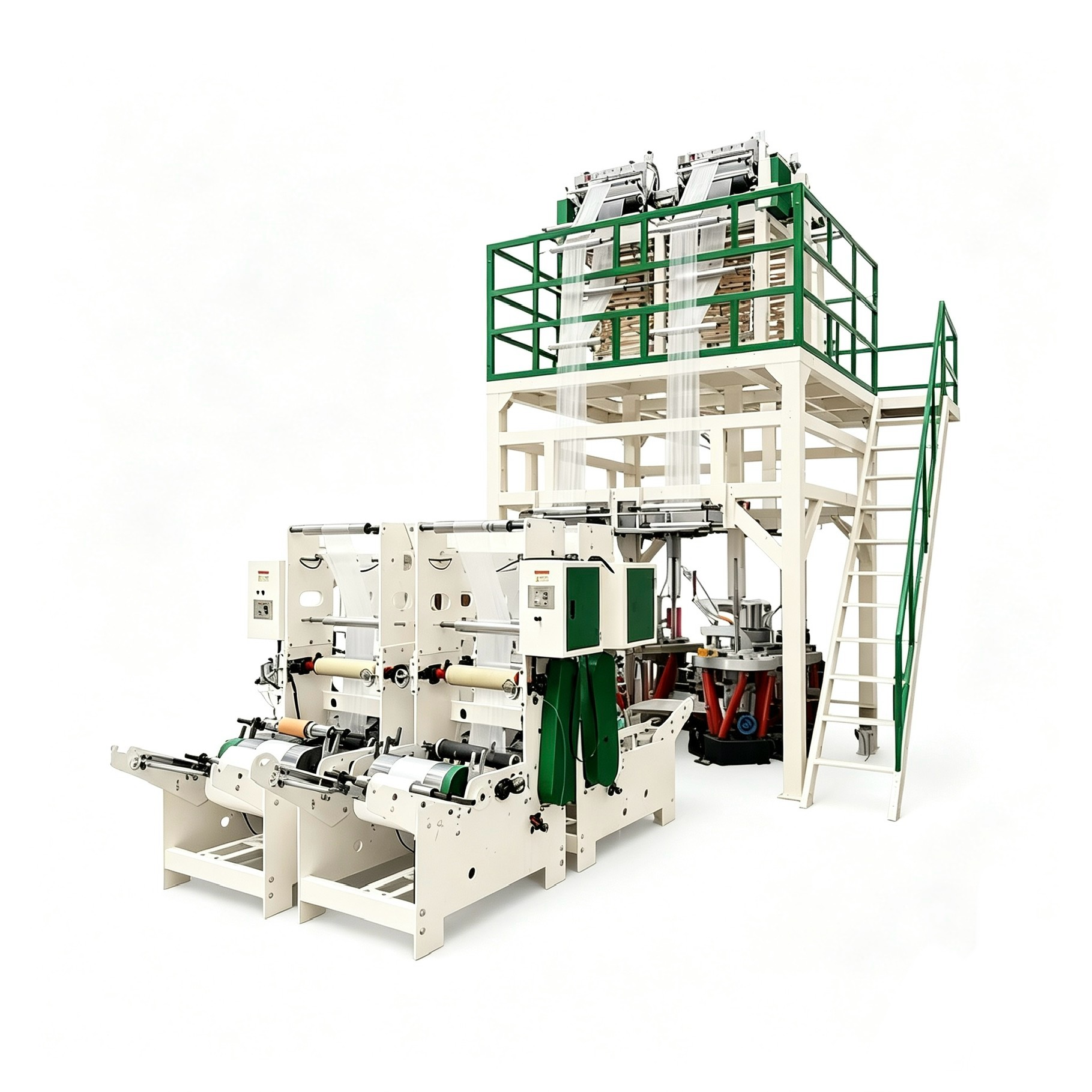 High-Speed Four Head Film Blowing Machine for HDPE & LDPE Production
